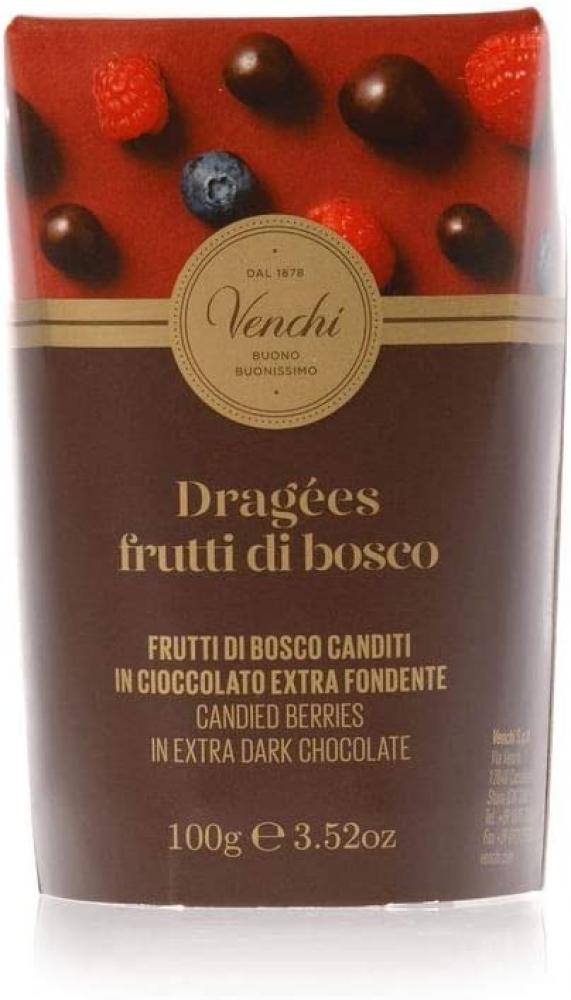Venchi Candied Berries in Extra Dark Chocolate 100g