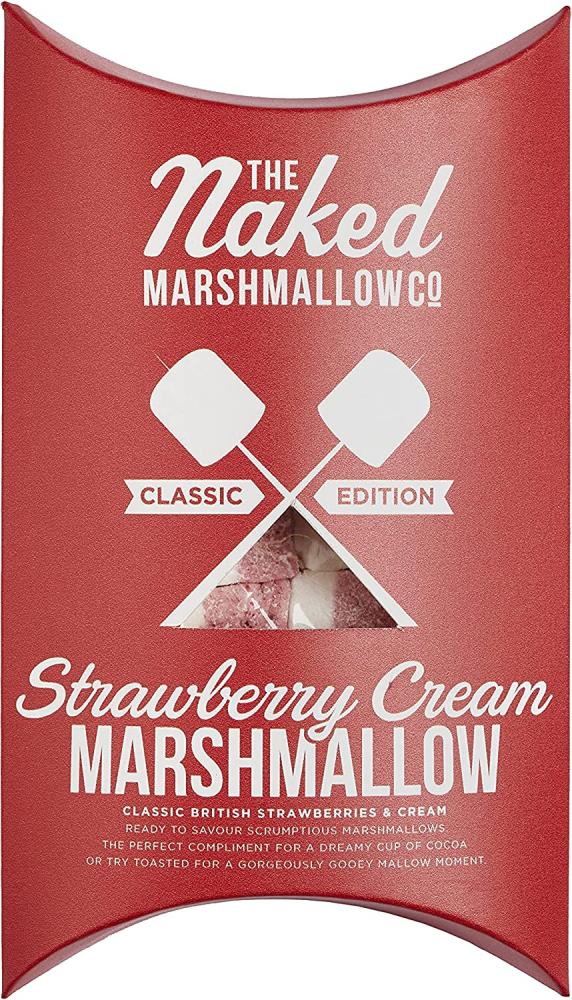 The Naked Marshmallow Co Strawberry Cream Gourmet Marshmallows 100g