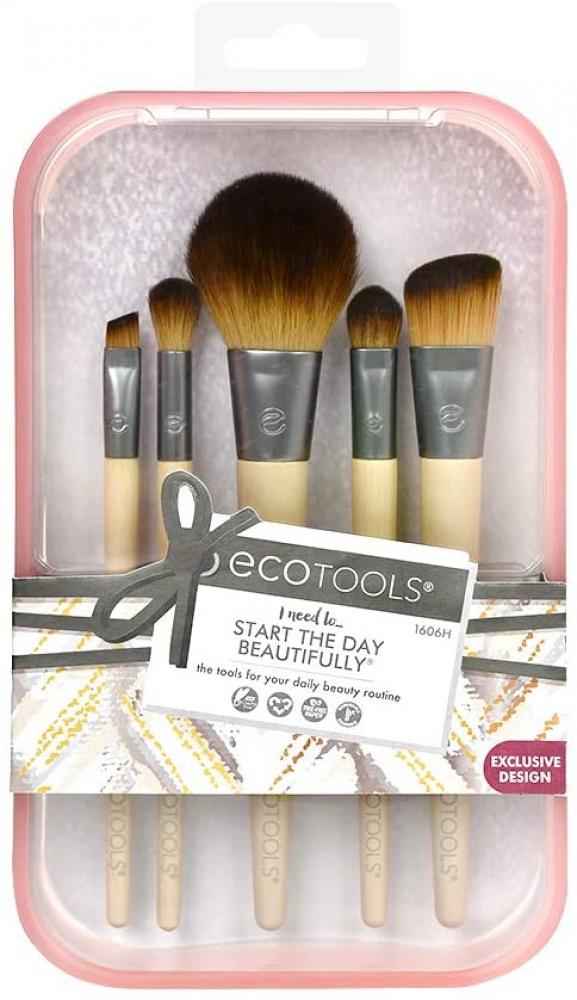 Eco Tools Start The Day Beautifully Makeup Brush Set Pink