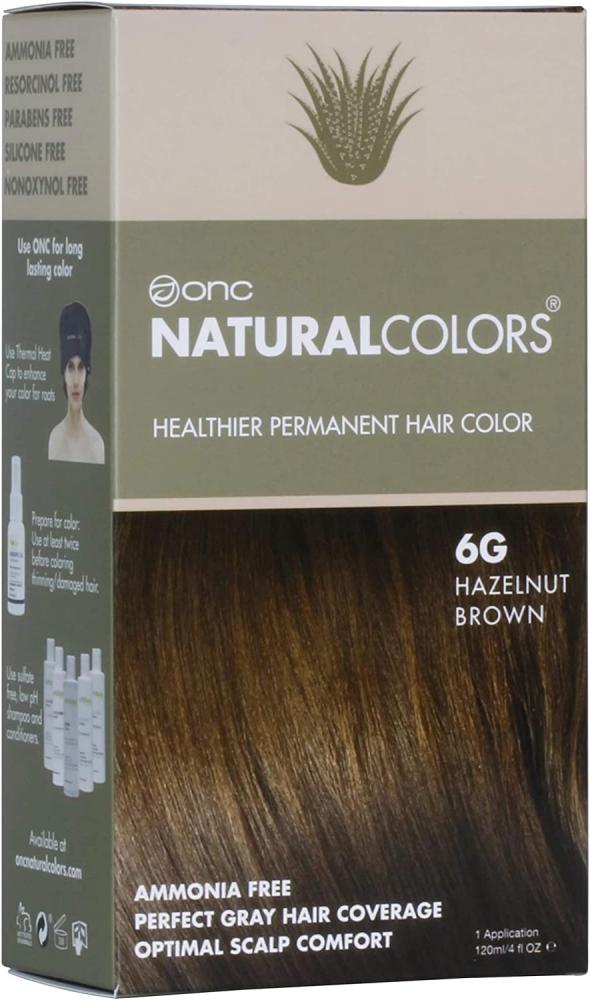 ONC NaturalColors Healthier Permanent Hair Color 6G Hazelnut Brown 120 ml