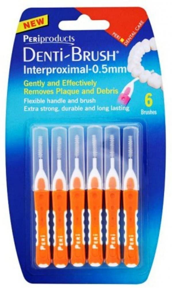 Denti-brush Six Interproximal Brush 0.5 mm 6 brushes