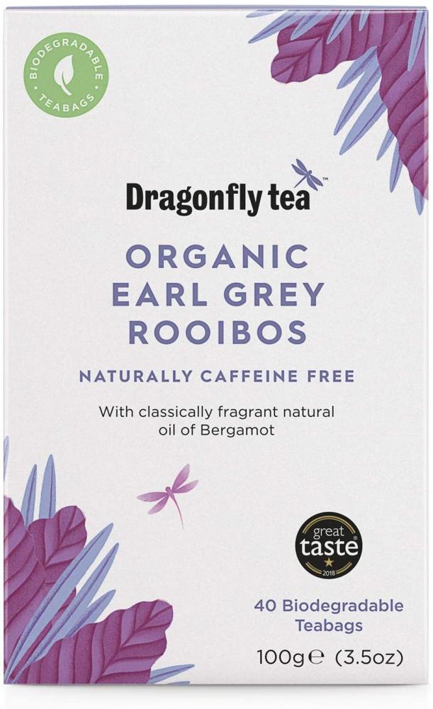 Dragonfly Tea Earl Grey Rooibos Tea 40 Teabgs