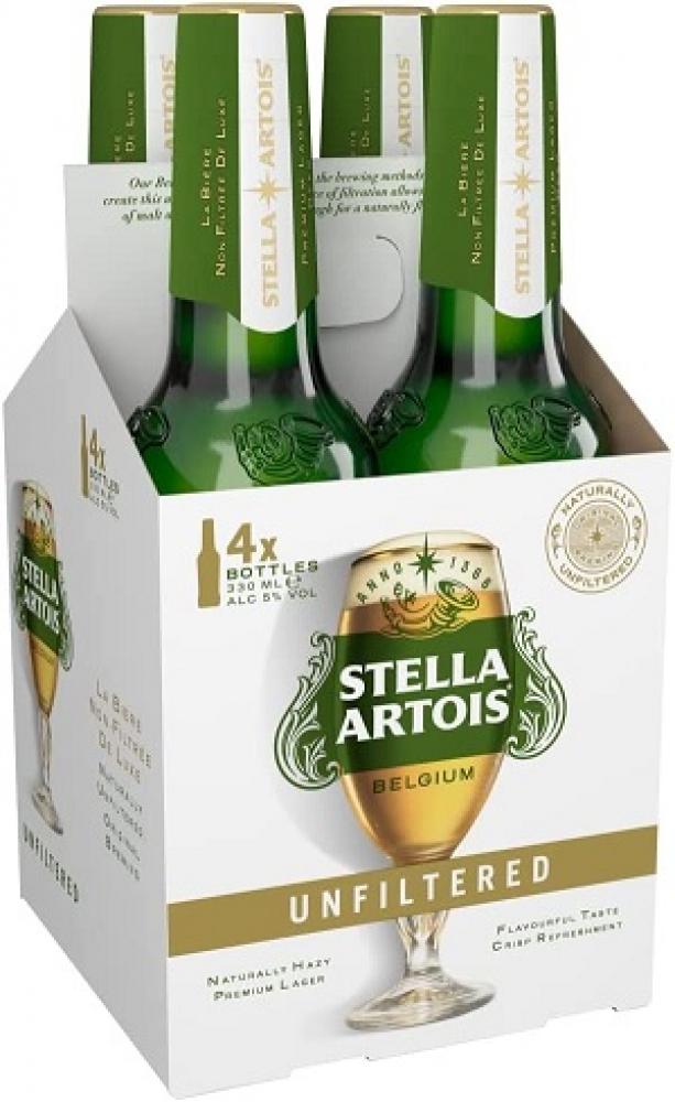 Stella Artois Unfiltered Bottles 4 x 330ml | Approved Food
