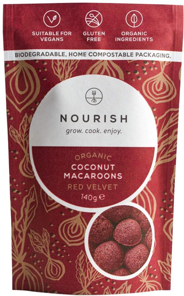 Nourish Organic Red Velvet Coconut Macaroons 140g