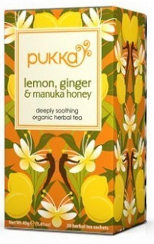 Pukka Lemon Ginger and Manuka Honey 20 Sachets 40g