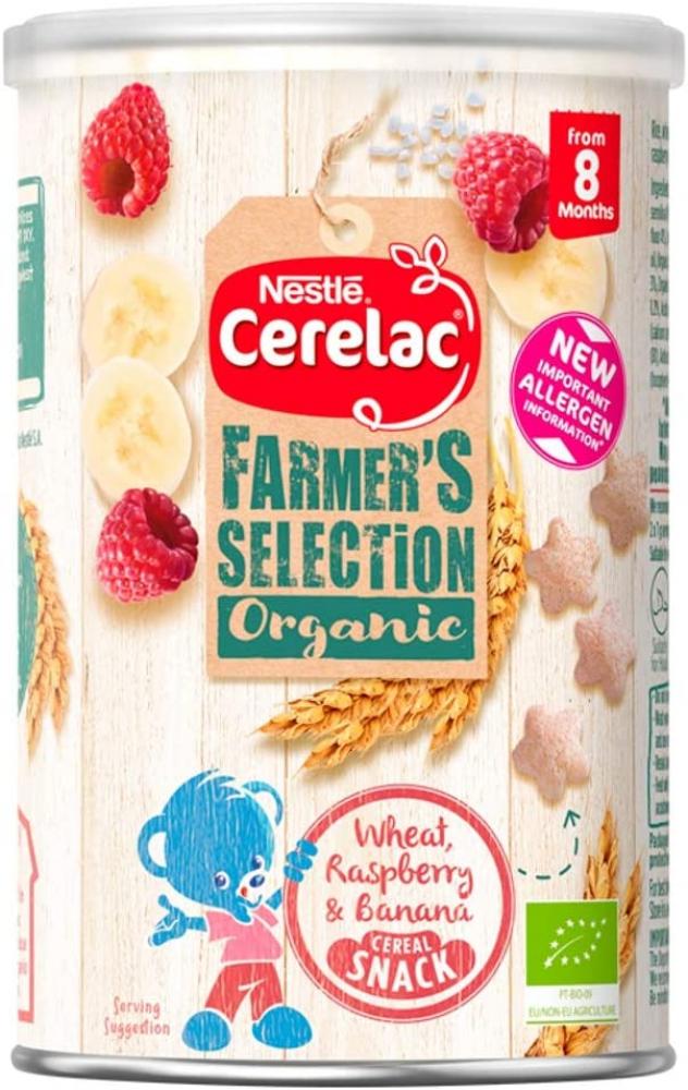 Nestle CERELAC Farmers Selection Puffs Banana and Raspberry 8 months plus 35 g