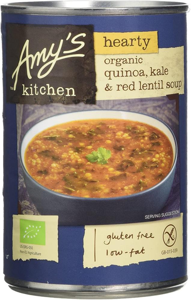 Amys Kitchen Organic Quinoa Kale and Red Lentil Soup 408g