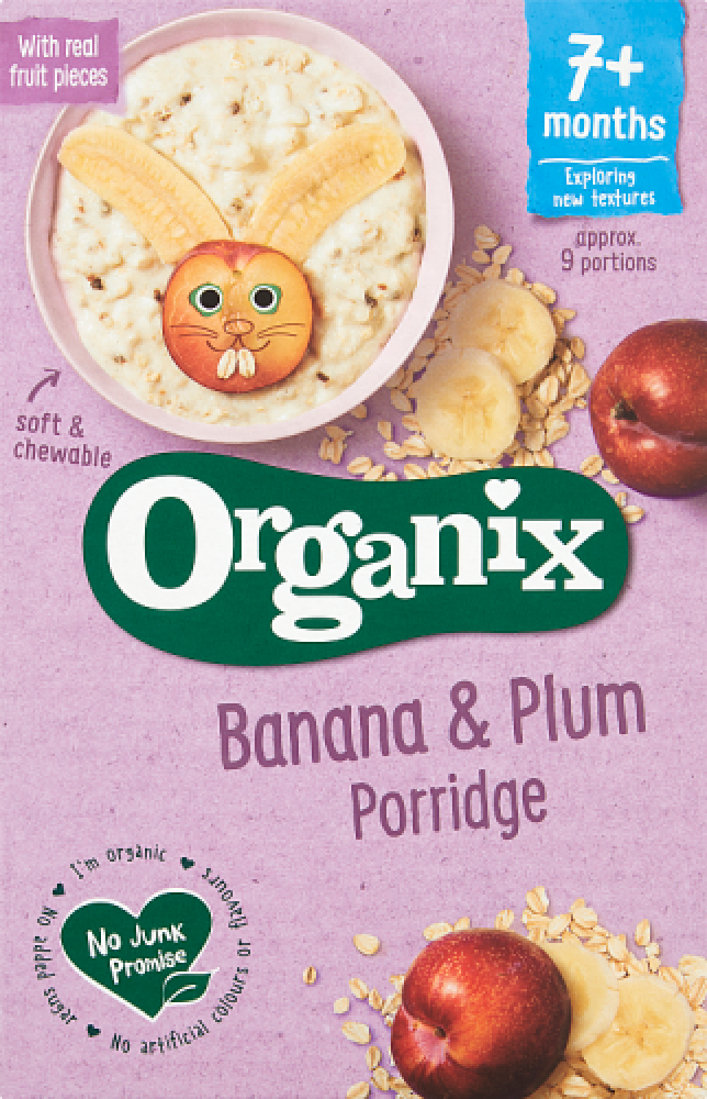 Organix Banana and Plum Porridge 200g