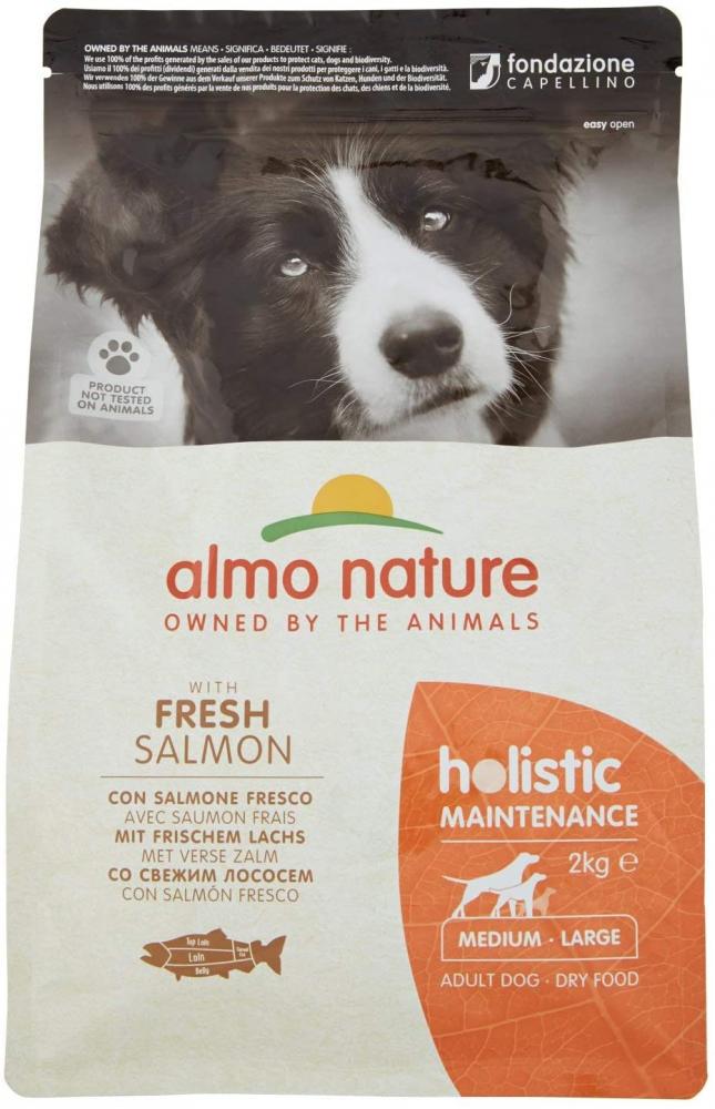 Almo Nature Dog Food Holistic Medium with Salmon and Rice 2kg