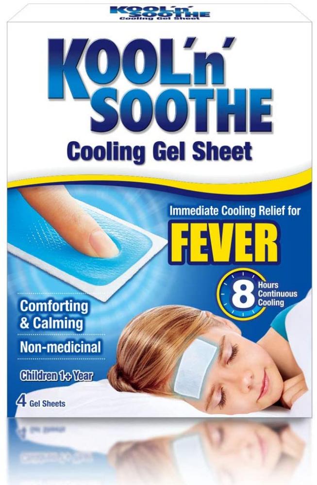 SALE  Kool N Soothe Fever Kids Cooling Strip Sachets Pack of 4