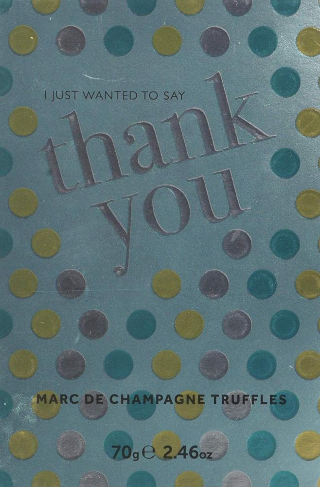 SALE  House Of Dorchester 6 Choc Book Box Thank You Marc de Champ Truffles 70 g