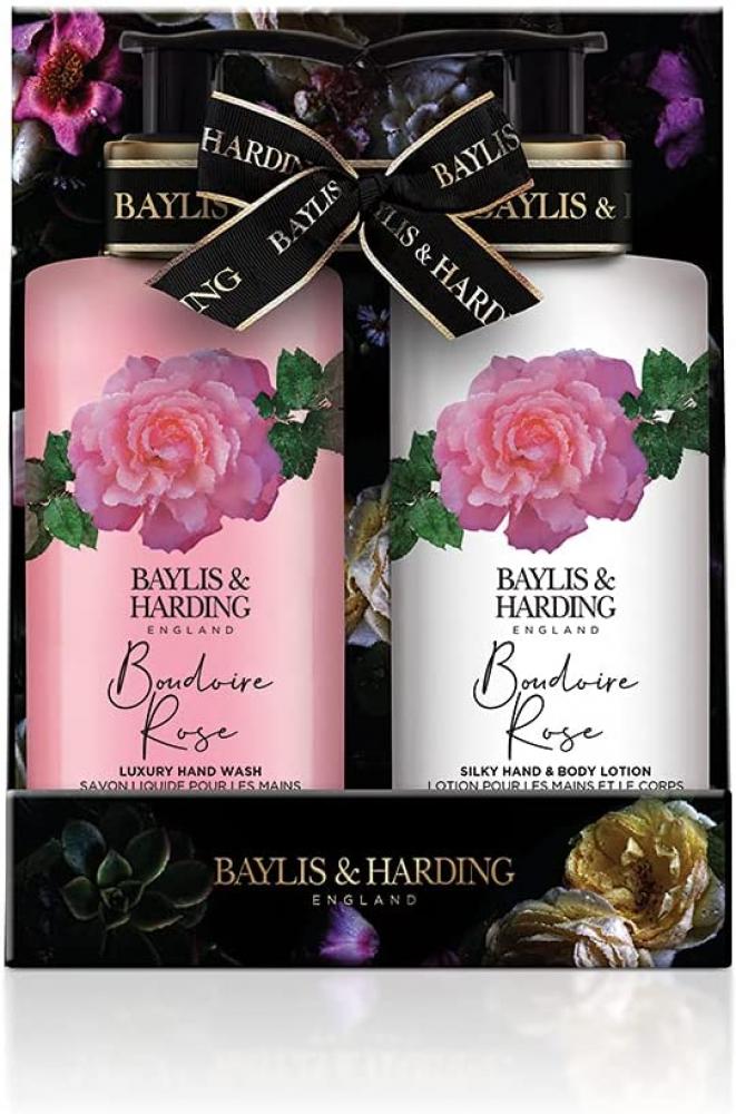 Baylis and Harding Boudoire Rose Gift Set 2x300ml