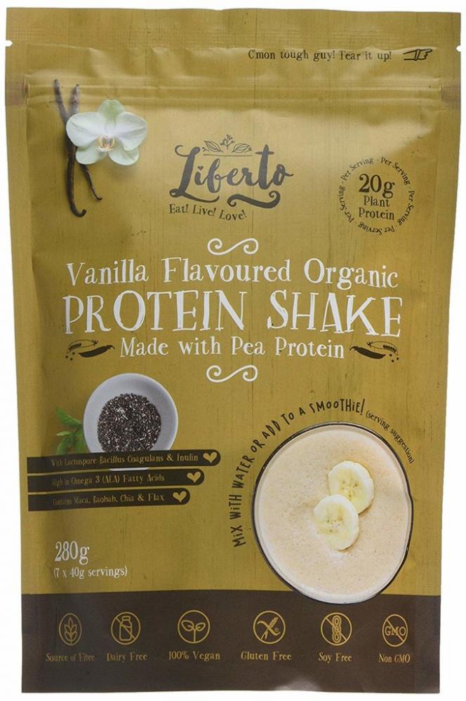 SALE  Liberto Organic Vanilla Flavoured Protein Shake 280g