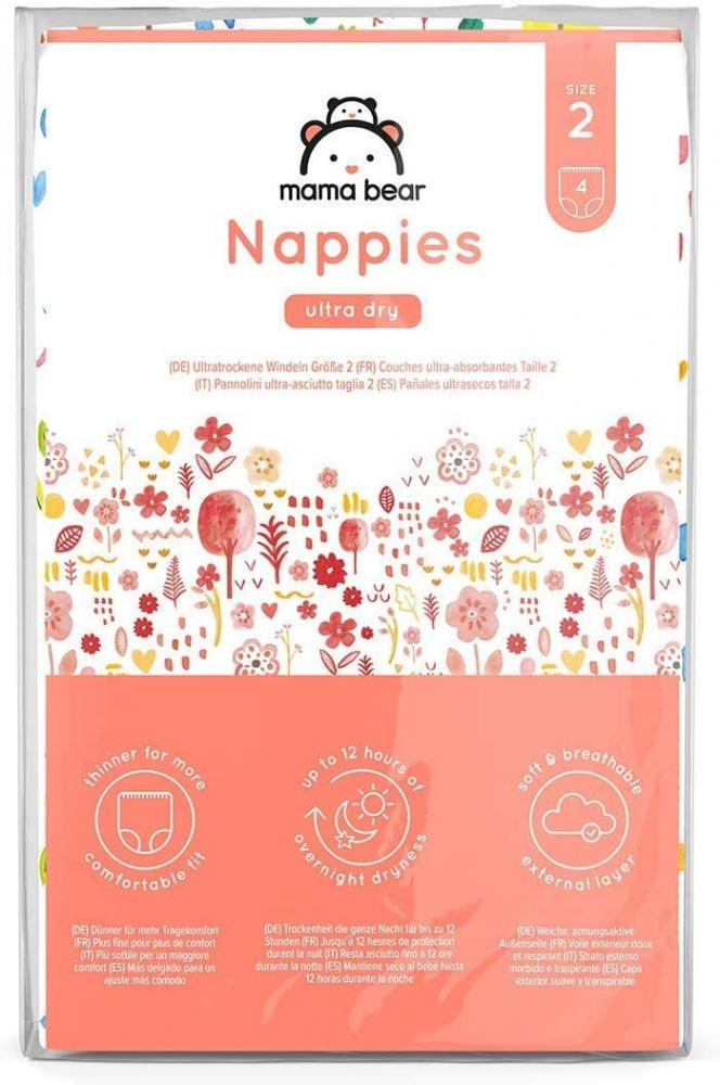 WEEKLY DEAL  Mama Bear Ulta Dry Nappies 4 Pack Size 2