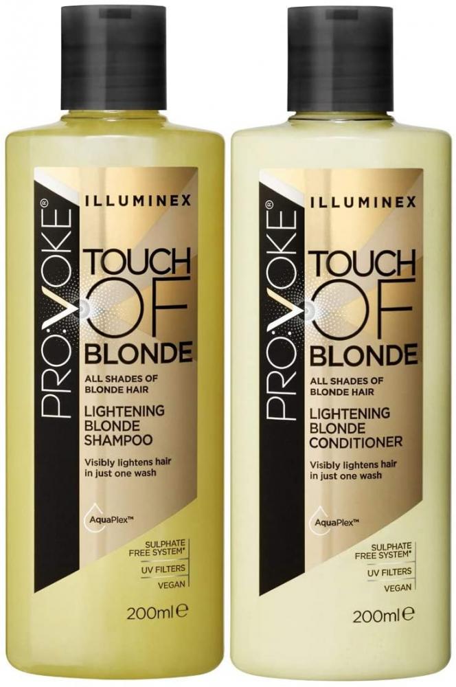 ProVoke Illuminex Touch of Blonde Lightening Blonde Shampoo and Conditioner Duo Pack 2x200ml