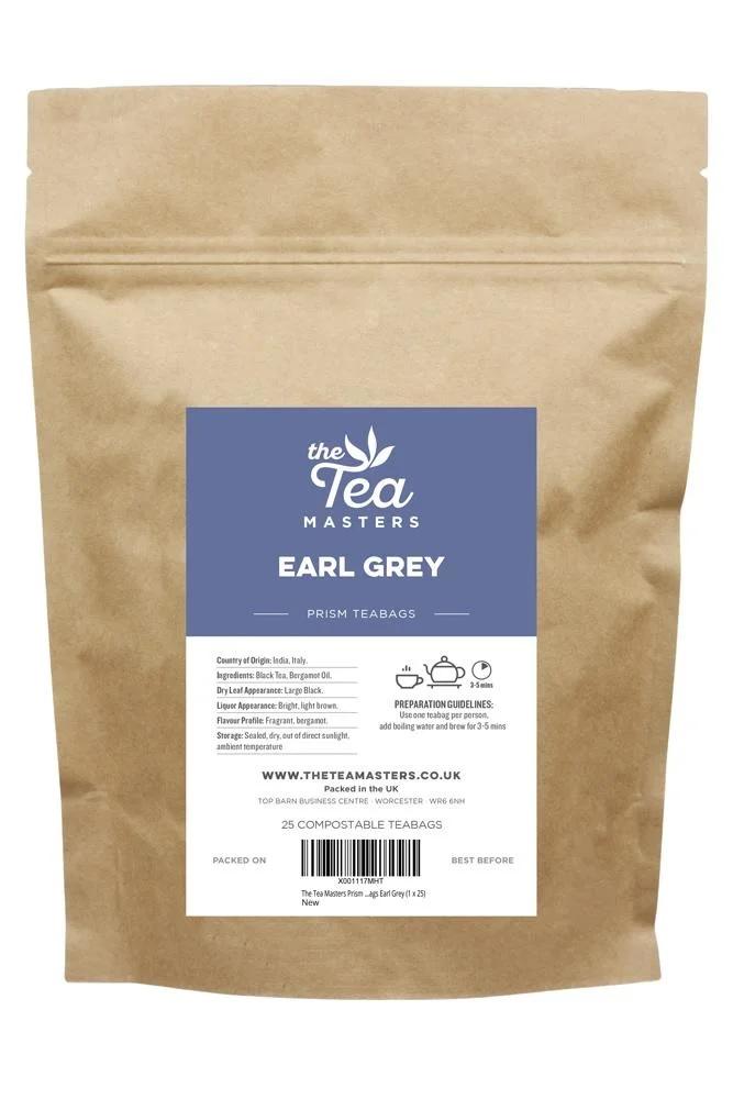 The Tea Masters Earl Grey 25 Prism Teabags