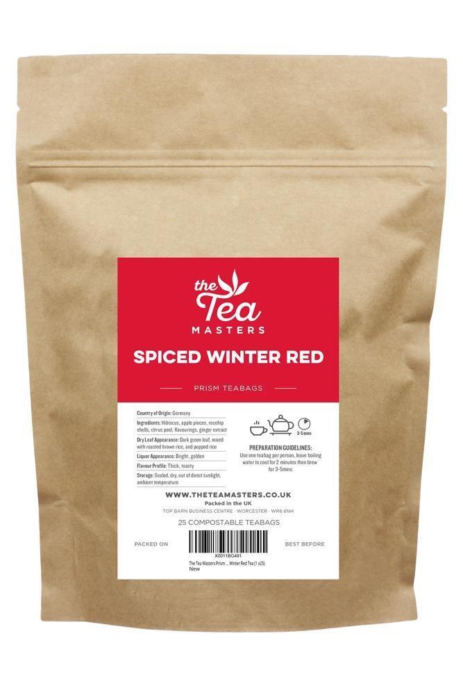 The Tea Masters Spiced Winter Red 25 Prism Teabags