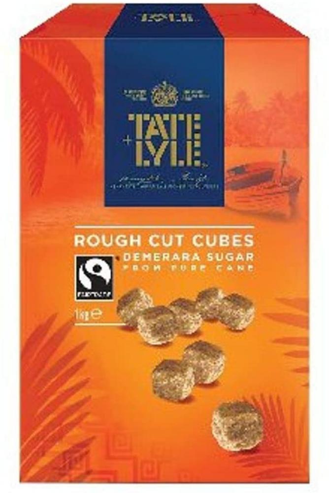 Tate and Lyle Demerara Rough Cut Sugar Cubes 1 Kg