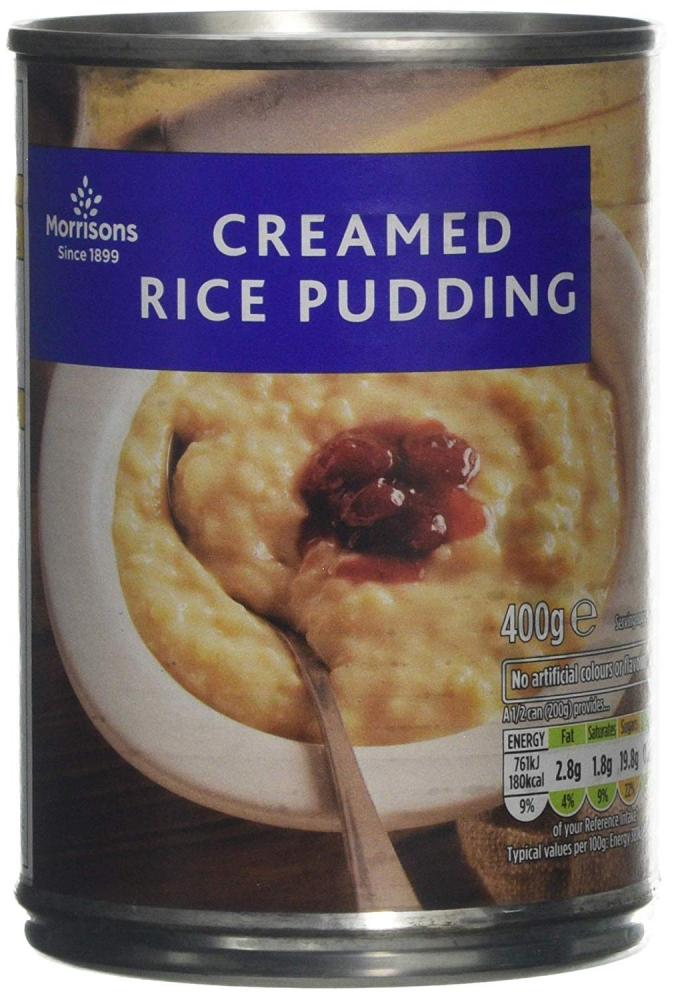 De-Identified Creamed Rice Pudding 400g 400 g