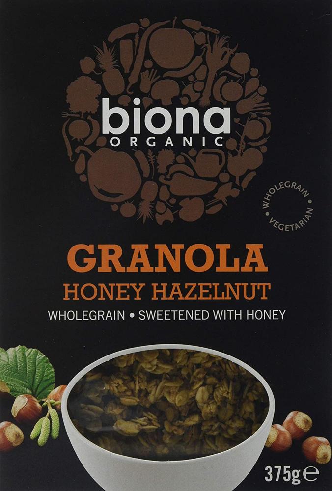 Biona Organic Honey Hazelnut Granola 375g