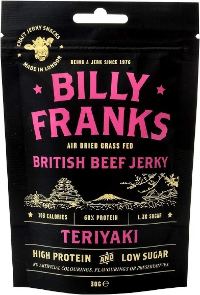 Billy Franks Teriyaki British Beef Jerky 30g