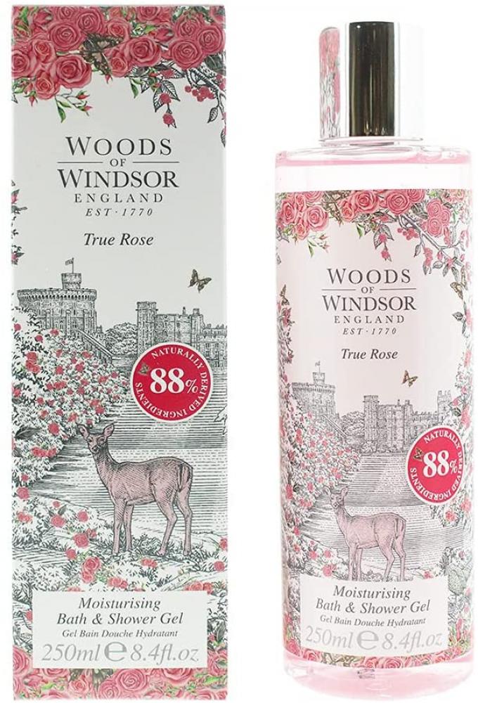 Woods of Windsor True Rose Moisturising Bath and Shower Gel 250ml
