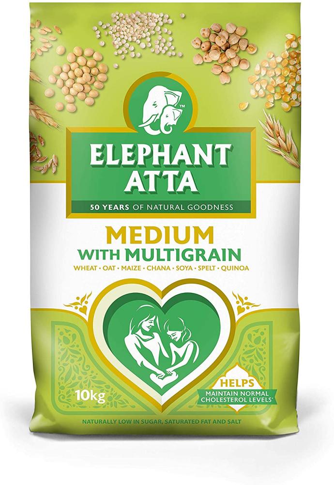 Elephant Atta Medium With Multigrain Flour 10Kg