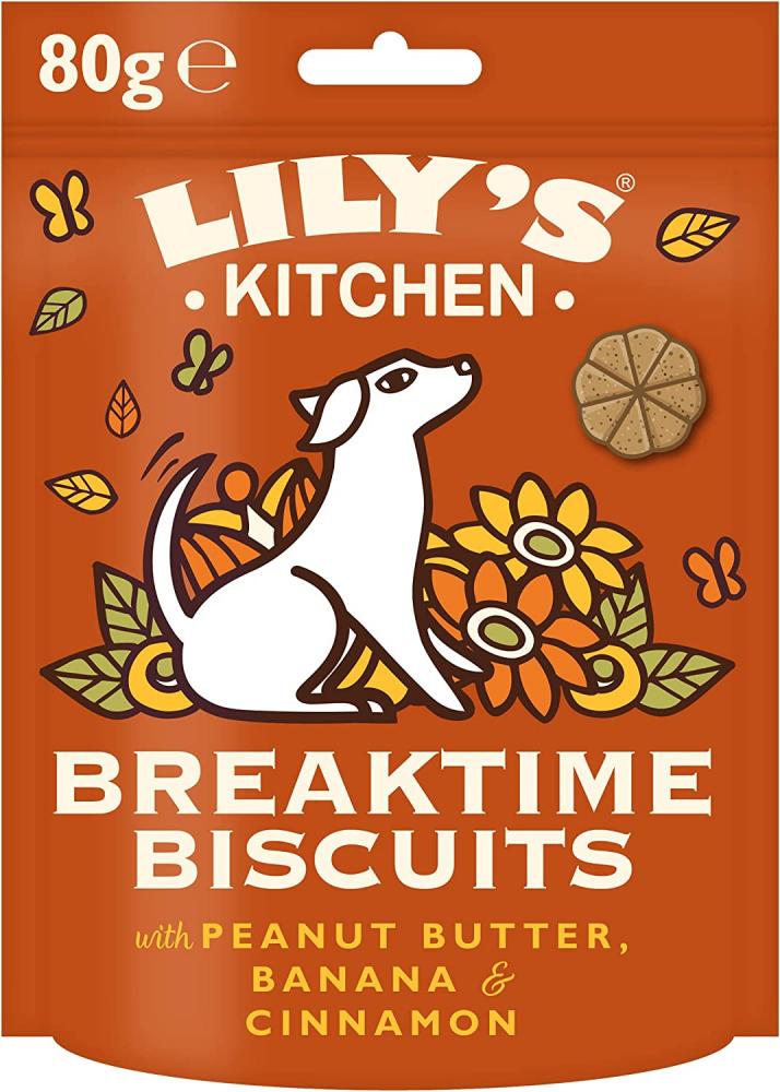 SALE  Lilys Kitchen Dog Baked Treats Breaktime Biscuits 80g