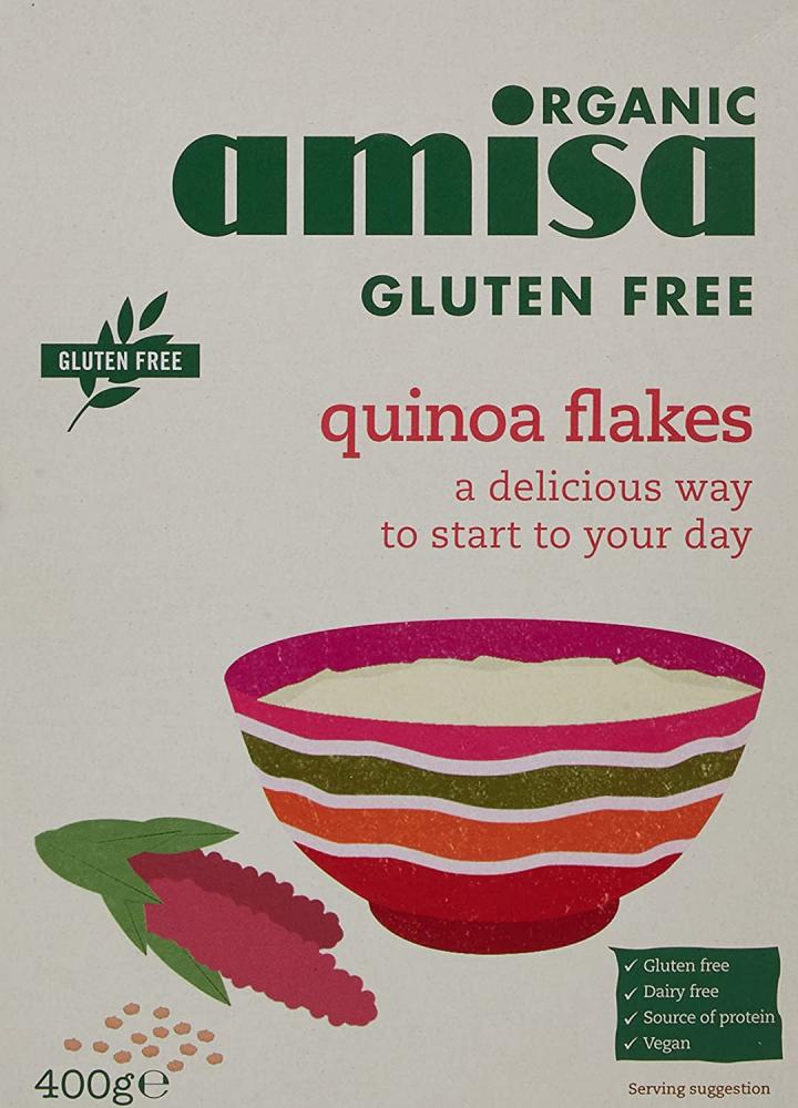 SALE  Amisa Organic Gluten Free Quinoa Flakes 400g
