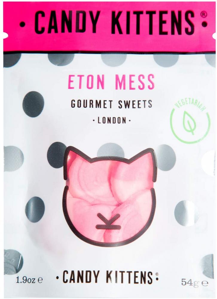 10P DEAL  Candy Kittens Eton Mess Vegetarian Sweets 54g