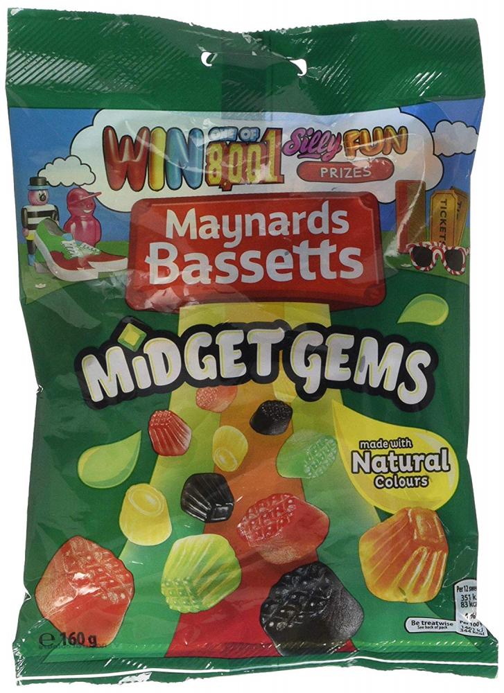 Maynards Bassetts Midget Gems 160 g