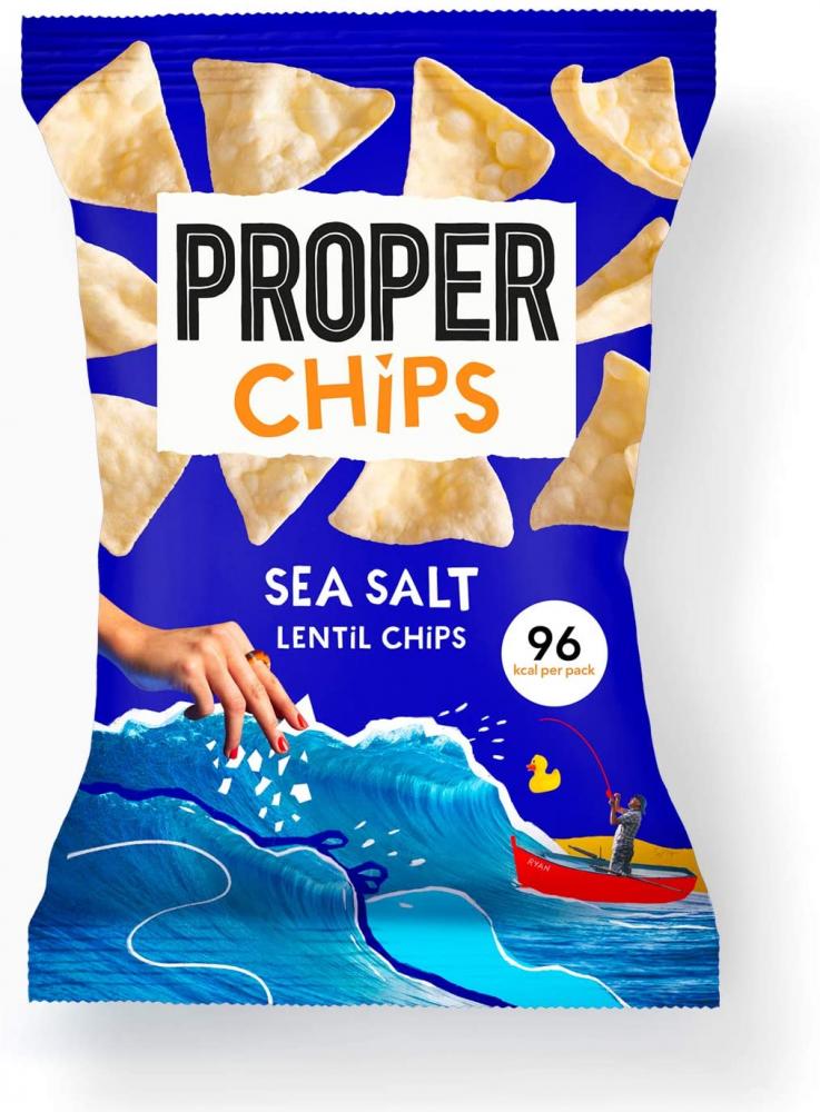 Proper Chips Sea Salt Lentil Chips 20g