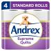 Image of Andrex Supreme Quilts Quilted Toilet Paper 4 Pack