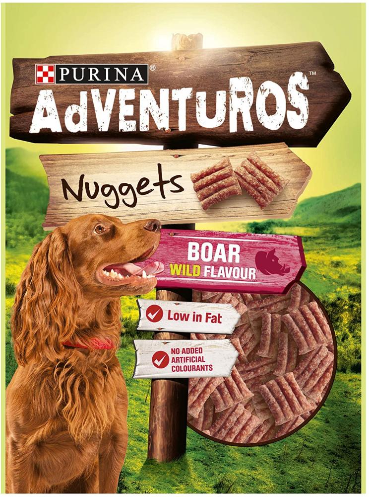 Purina Adventuros Nuggets Dog Treats Boar Flavour 90 g