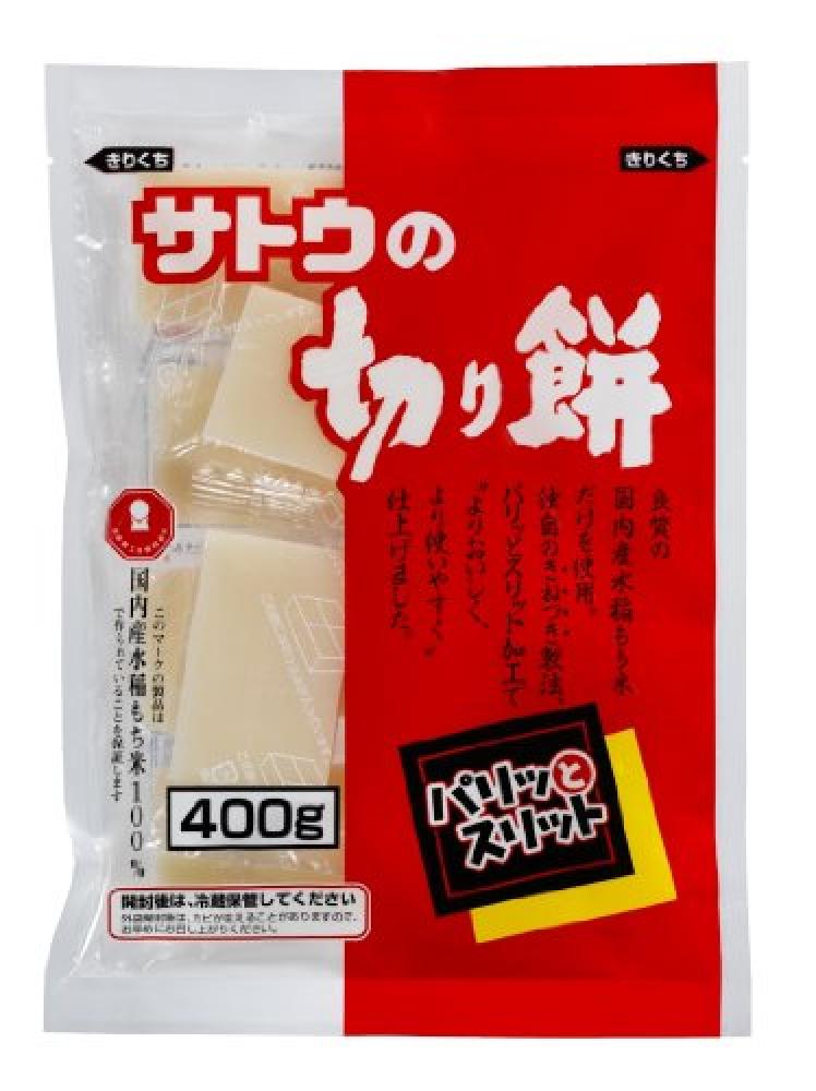 SALE  Sato Kirimochi Paritto Slit Rice Cake 400 g