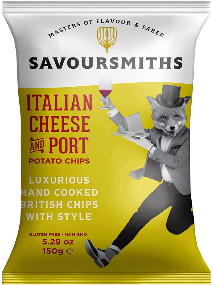 Savour Smiths Italian Cheese and Port Crisps 150g