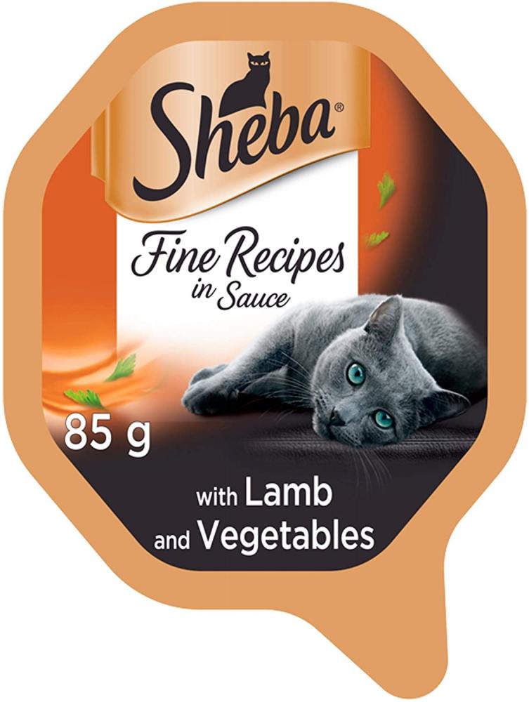 Sheba Wet Cat Food Tray Lamb and Vegetables in Sauce 85g
