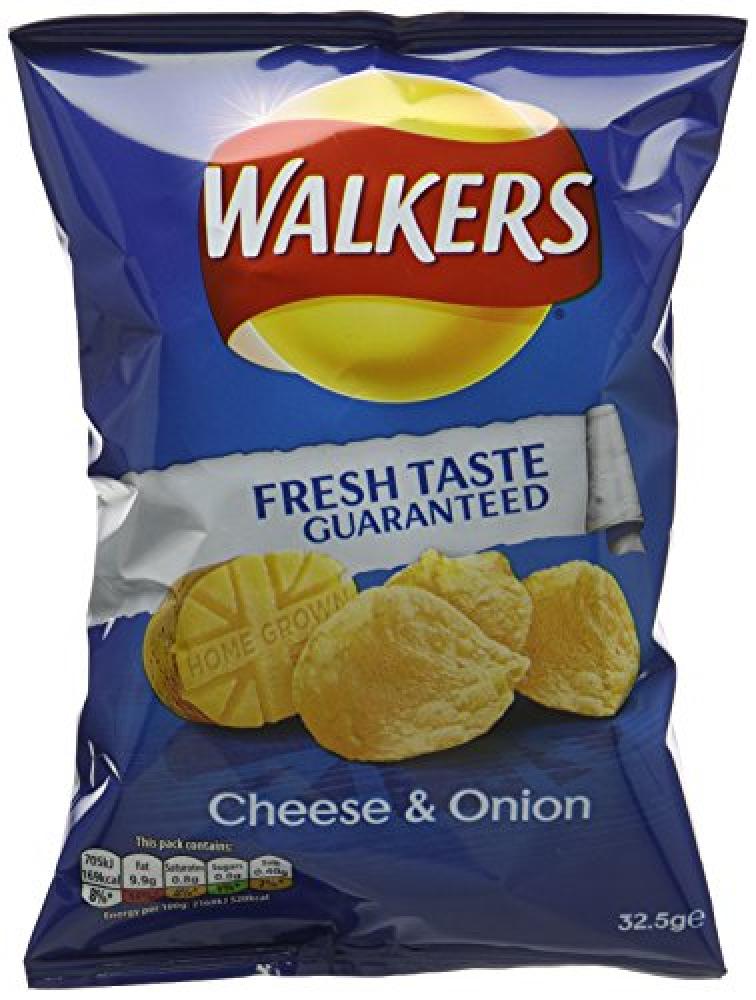 Walkers Cheese and Onion Flavour Crisps 32.5 g
