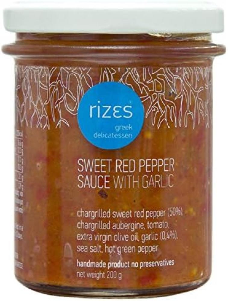 Rizes Greek Delicatessen Sweet Red Pepper Sauce with Garlic 200g