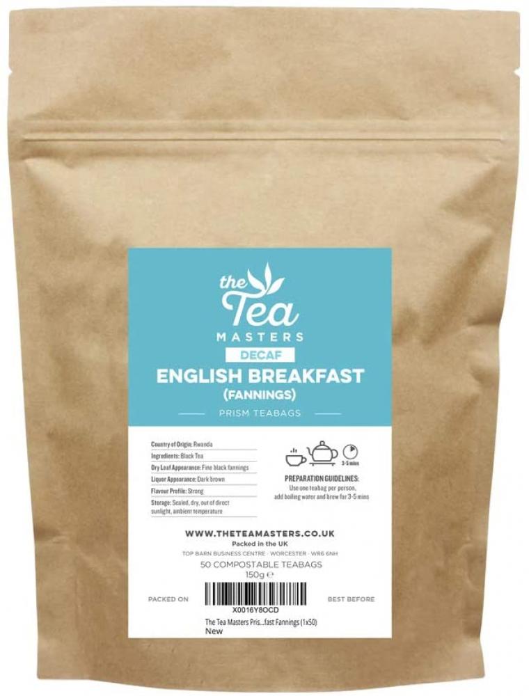 The Tea Masters English Breakfast Fannings 50 Prism Teabags