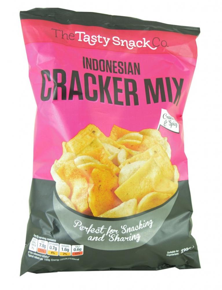 The Tasty Snack Company Indonesian Cracker Mix 130g Approved Food 