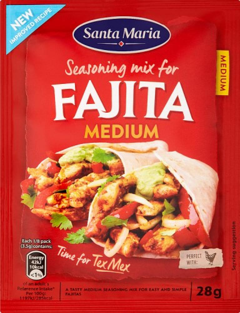 Santa Maria Fajita Medium Seasoning Mix 28g
