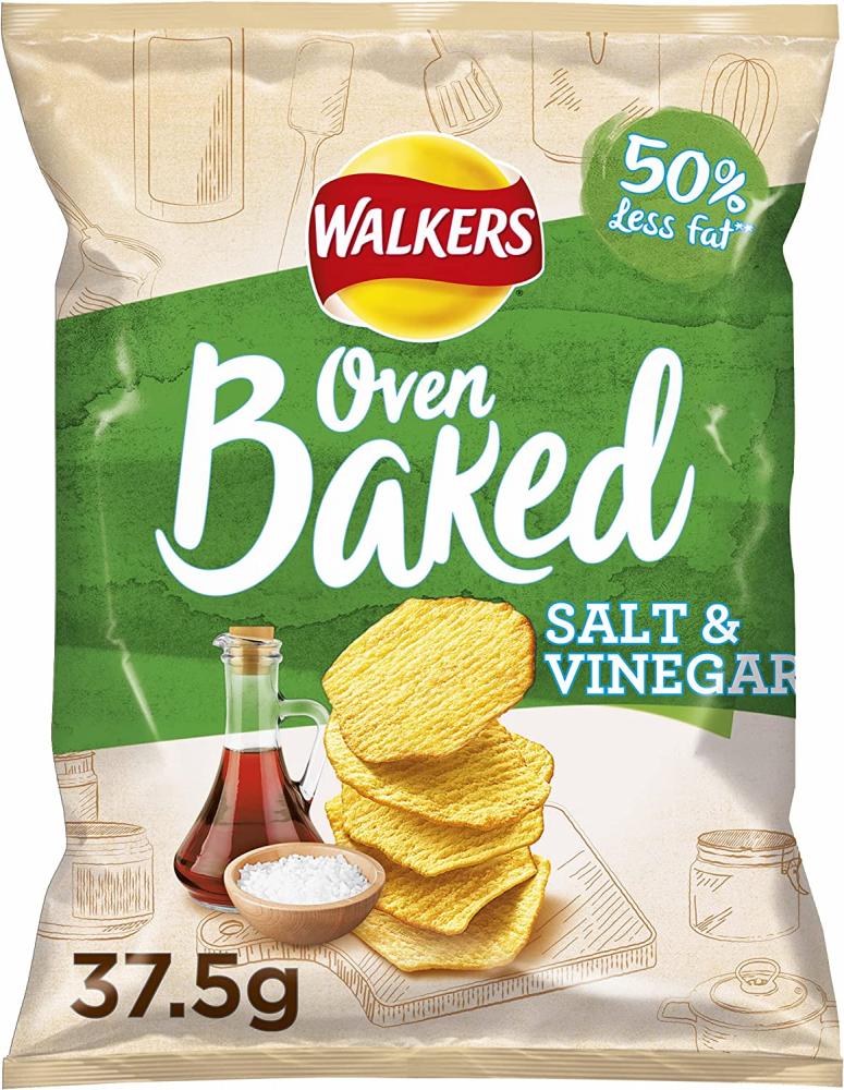 Walkers Baked Salt And Vinegar 37.5g