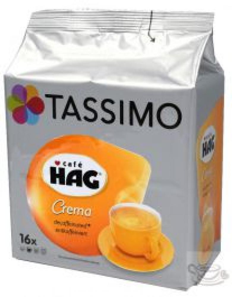 Tassimo Cafe HAG Crema Decaffeinated T Discs Pods Decaf Drinks 16 x 6.5g