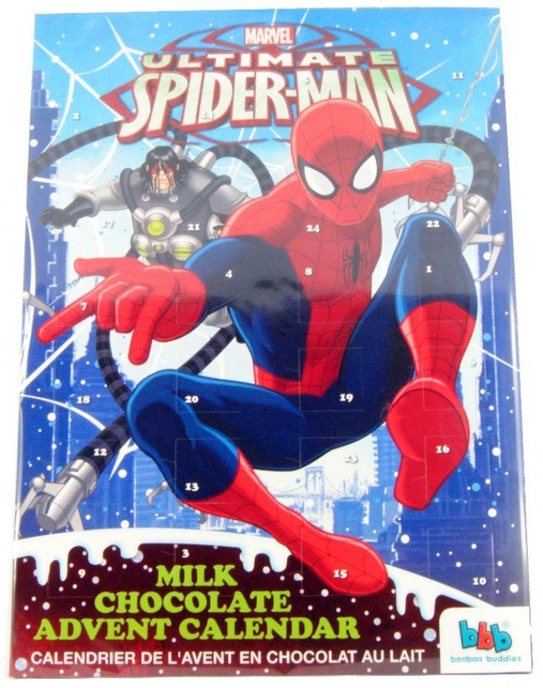 Marvel Ultimate Spiderman Milk Chocolate Advent Calendar Approved Food
