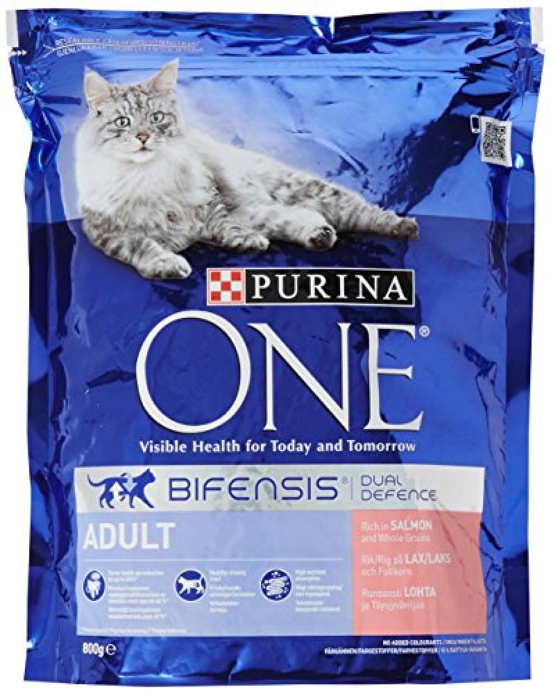 Purina One Adult Salmon And Whole Grains Dry Cat Food 800g Approved Food