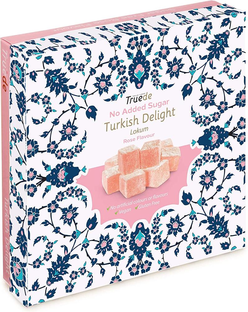 Truede No Added Sugar Rose Flavour Turkish Delight Rose Flavour 110 g