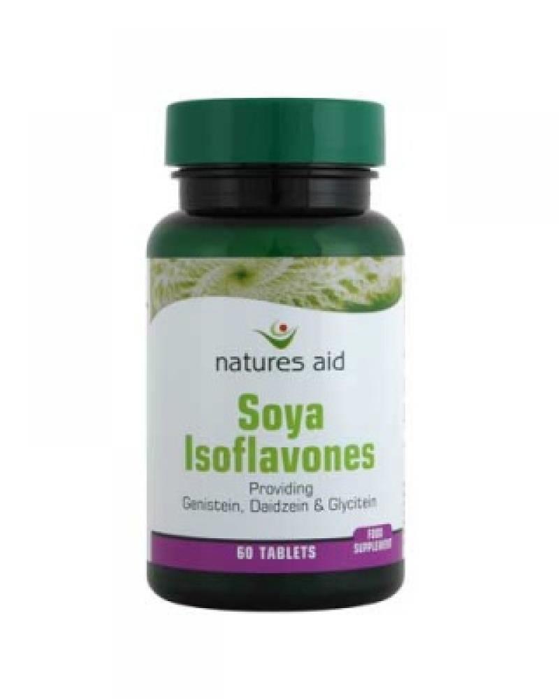 Natures Aid Soya Isoflavones 60 Tablets Approved Food