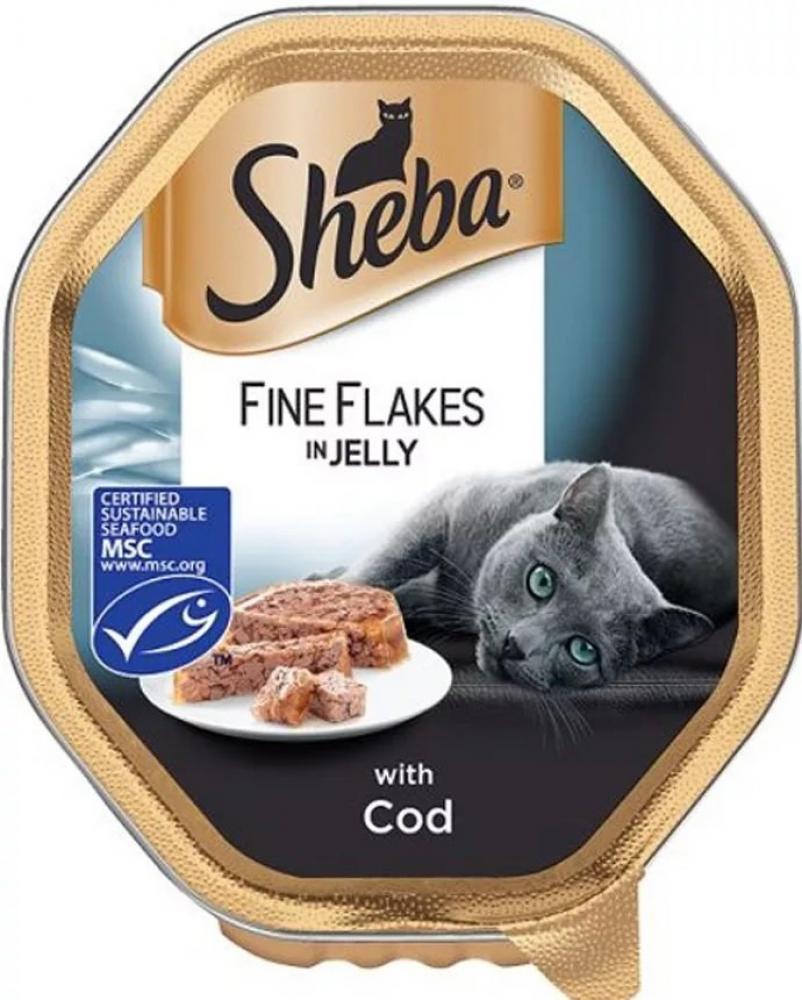 Sheba Cat Food Fine Flakes in Jelly with Cod 85g Approved Food
