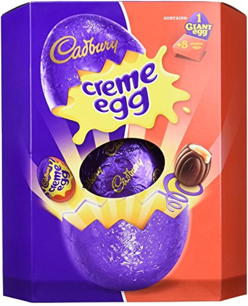 Cadbury Chocolate Creme Giant Easter Egg (497 Grams) Damaged Box ...